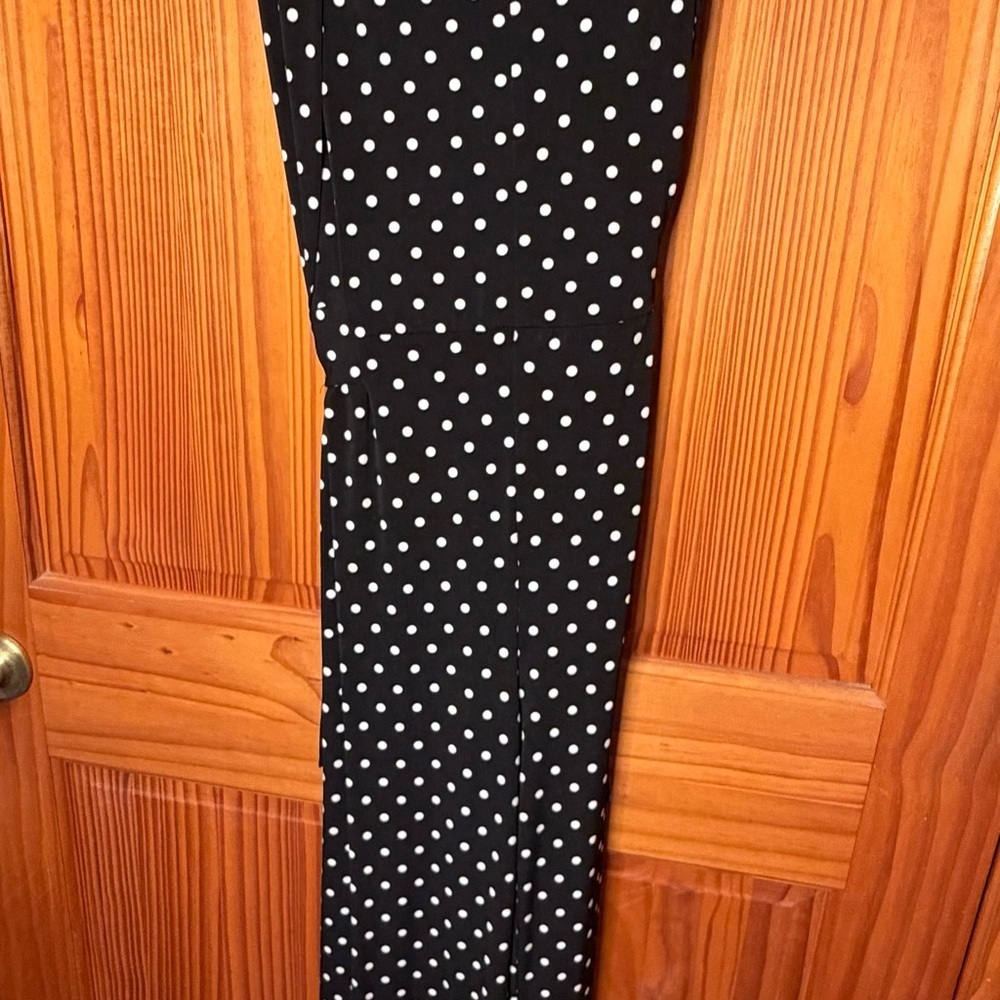Chico's 2 Black/White Polka Dot Jumpsuit - Picture 9 of 9